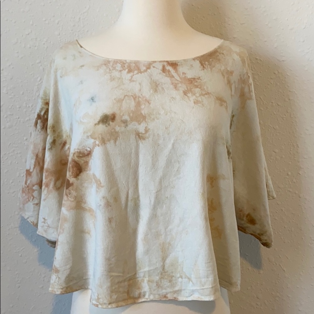 JAMIE AND THE JONES Dyed Silk Top